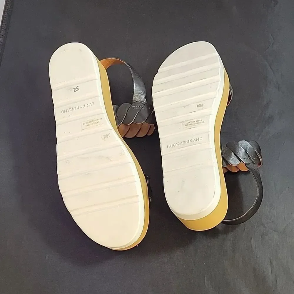 BRAND NEW LUCKY BRAND VELLENORA PLATFORM WEDGE SANDAL